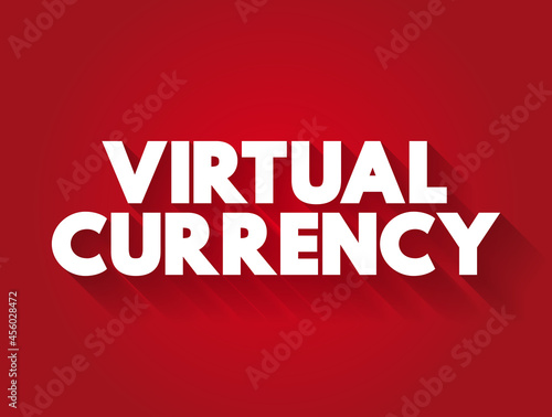 Virtual currency text quote, concept background