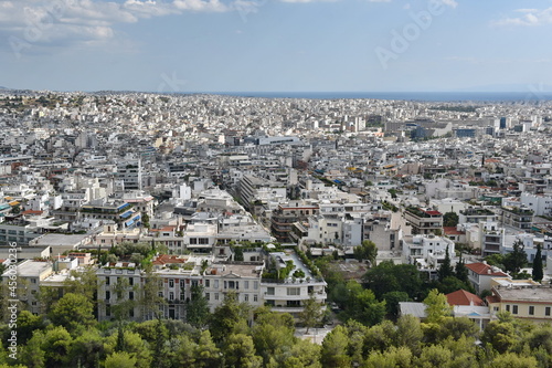 Aerial View of Athens City Centre
