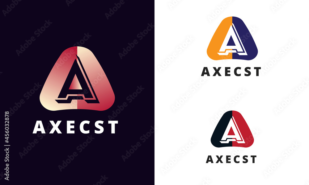 Creative A Letter logo for gaming sports company brand and business Creative A Letter logo for gaming sports company brand and business