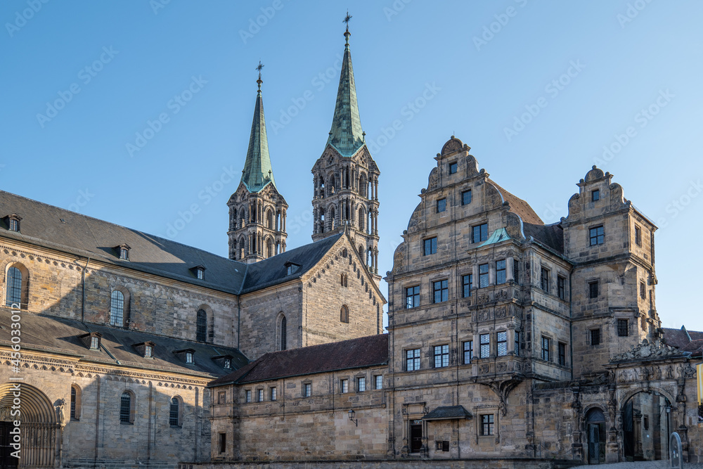 Bamberger Dom mit dem zweiten Turmpaar im Westen