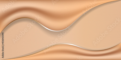 Golden wave background. for soft gold Abstract banner wallpaper