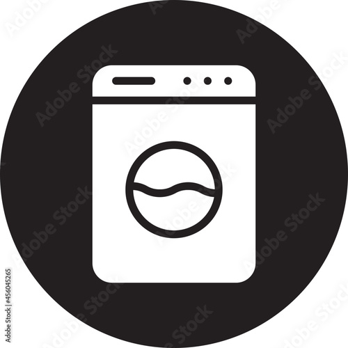 washing machine glyph icon
