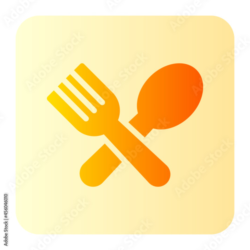 restaurant gradient icon
