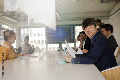 Businessman in conference room meeting
