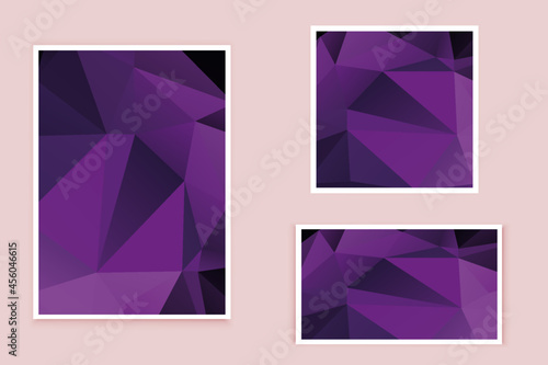 abstract textured polygonal background vector. Blurry triangle design. The pattern can be used for the background.	
