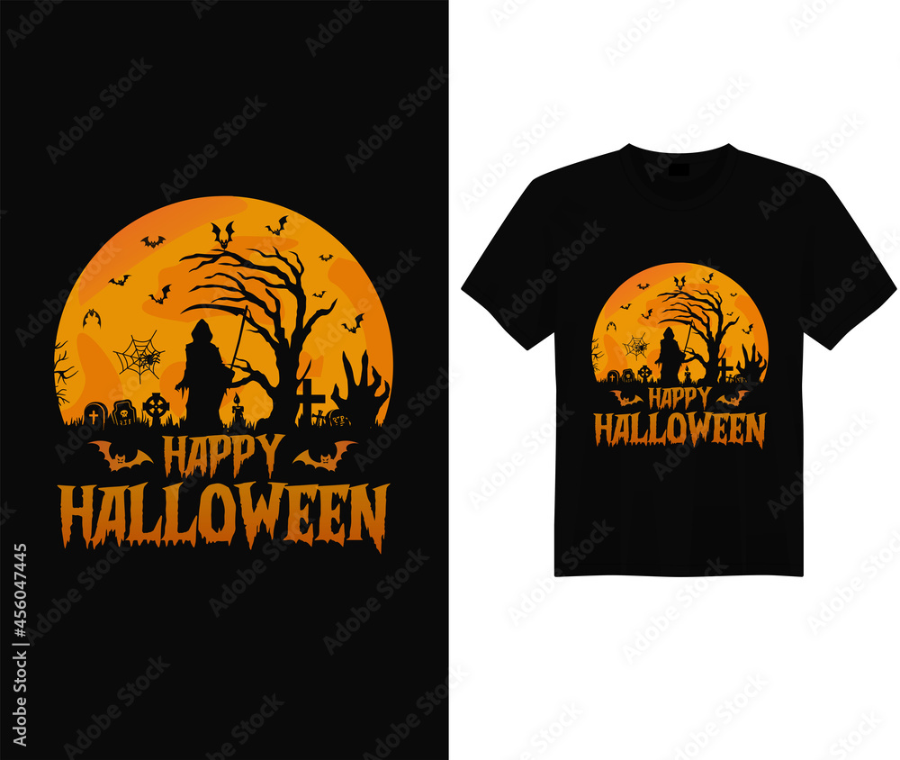 Halloween t shirt design vector. Typography, Quote, Halloween t shirt design. Halloween t shirt for Halloween day.