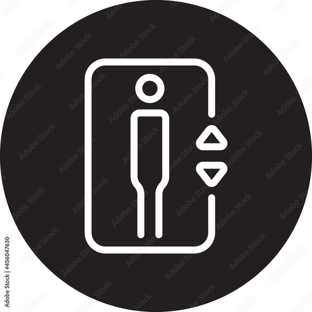 Elevator glyph icon Elevator glyph icon
