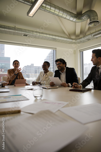 Business people brainstorming in conference room