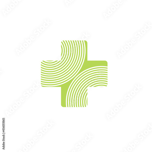 Pharmacy health care cross doctor medical clinic logo and symbols.