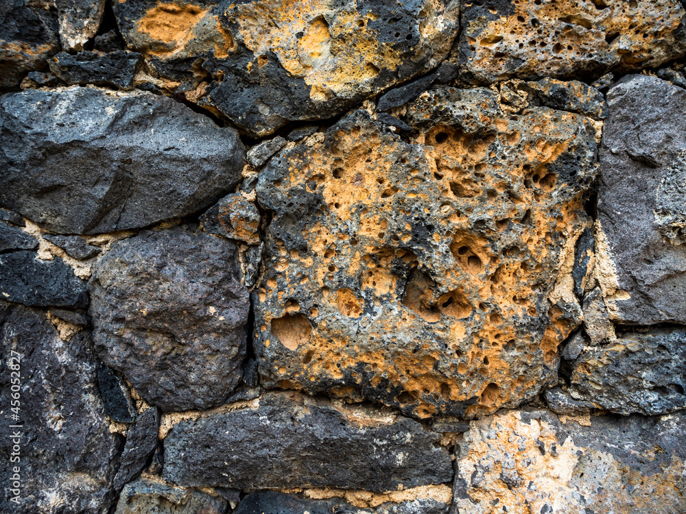 texture detail wall volcanic stone black and brown texture detail wall volcanic stone black and brown
