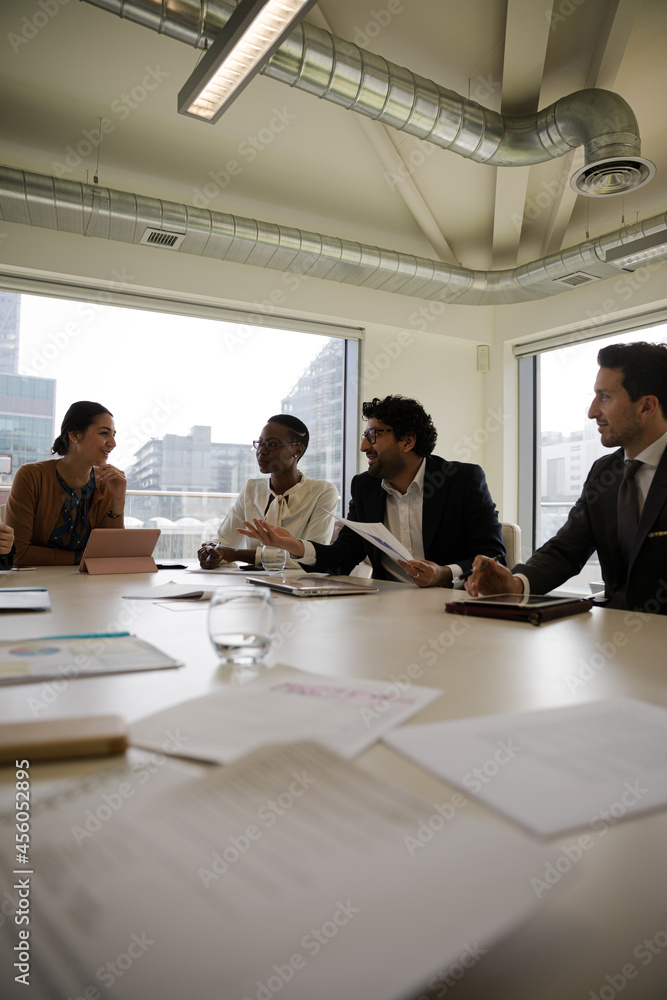 Business people brainstorming in conference room