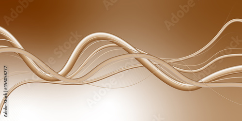 Golden wave background. for soft gold Abstract banner wallpaper