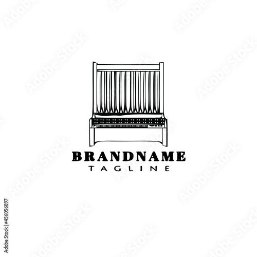 pipe organ logo icon design template vector