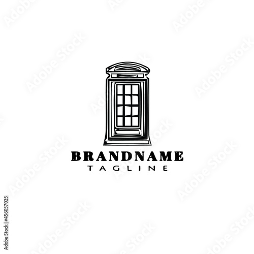 Fotografie British police box or public call logo icon template vector illustration