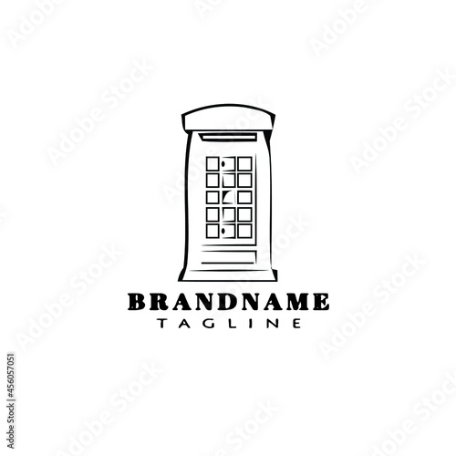 Fotografie British police box or public call logo icon design template illustration