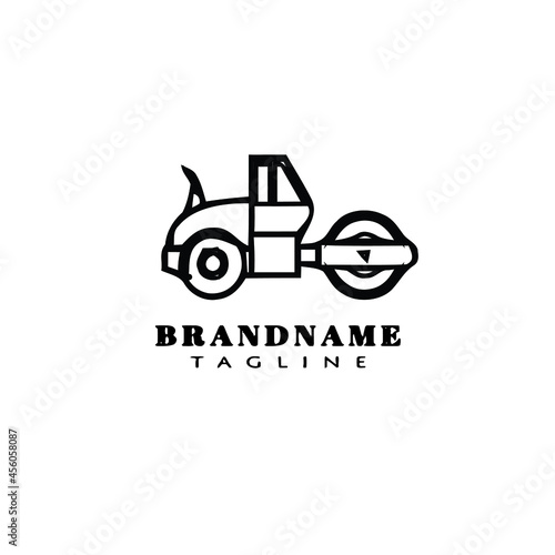 steamroller logo icon design template isolated vector illustration