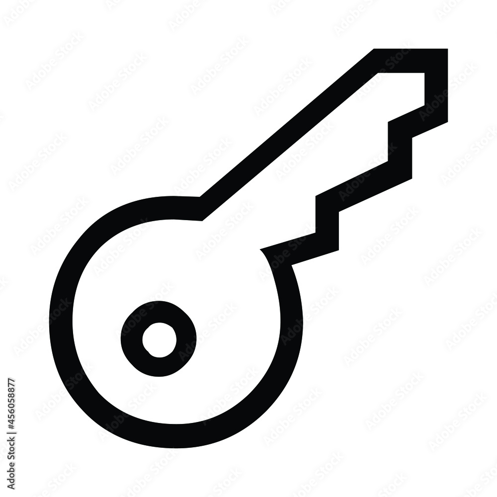 Door Key Vector Line Icon. Simple Element Illustration. Door Key Outline Icon.t. Can be Used For Web and Mobile. EPS 8 Editable Stroke Door Key Vector Line Icon. Simple Element Illustration. Door Key Outline Icon.t. Can be Used For Web and Mobile. EPS 8 Editable Stroke