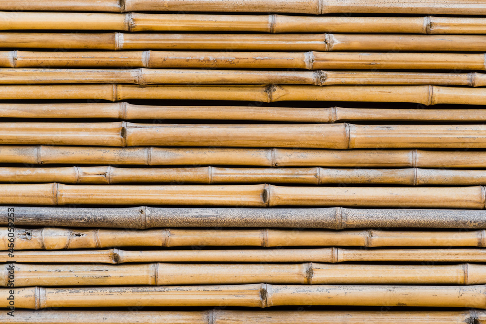 Bamboo texture. Light and rustic bamboo boards with some marks of time. Top view. Bamboo texture. Light and rustic bamboo boards with some marks of time. Top view.
