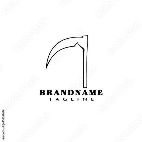 symbol ax angel of death logo icon design template vector illustration