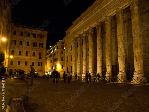 Rome, ITALY - OCTOBER 16, 2011 -
Night streets in the center of Rome.