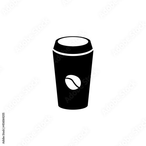 Coffee cup icon on white background. Graphic elements. Trendy flat isolated symbol, sign for: illustration, outline, logo, mobile, app, emblem, design, web, dev, site, ui, gui, ux. Vector EPS 10