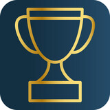 Gold trophy icon