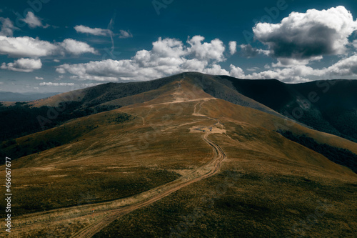 Borzhavsky Range. Carpathians. Ukraine. Mountain landscape
