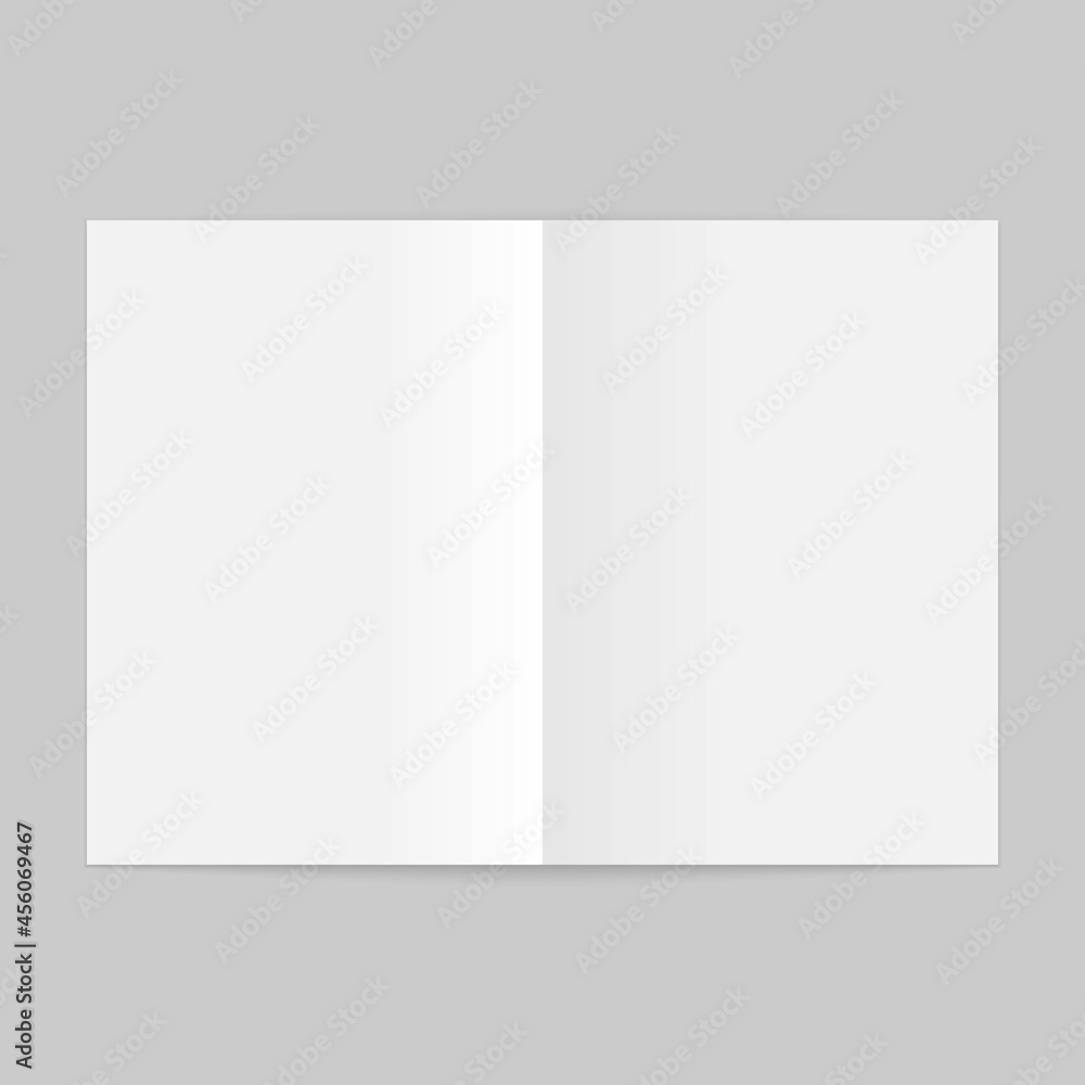 Blank open magazine template. Brochure mockup Blank open magazine template. Brochure mockup