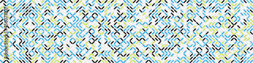 Abstract Geometric Pattern generative computational art illustration