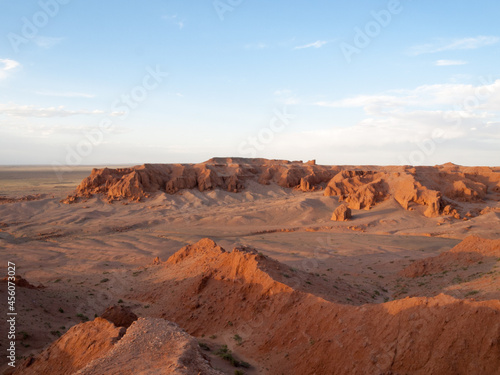 Bayanzag or The Flaming Cliffs