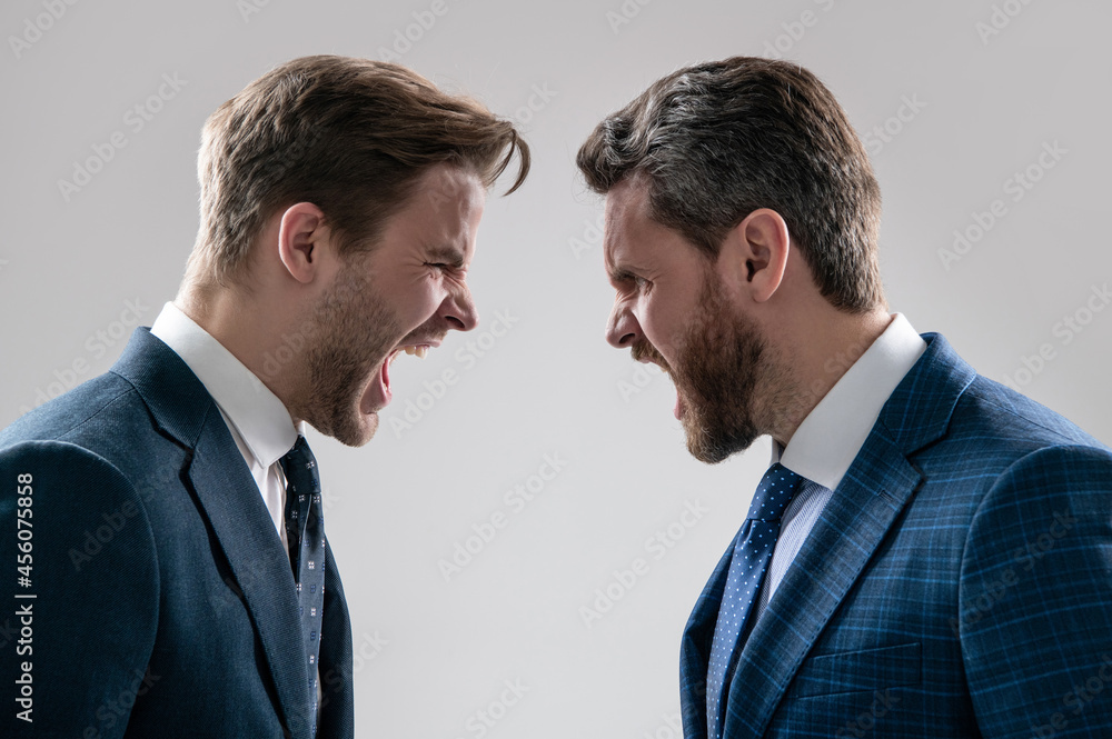 arguing businesspeople. dissatisfied men discuss failure. colleagues have disagreement conflict. arguing businesspeople. dissatisfied men discuss failure. colleagues have disagreement conflict.