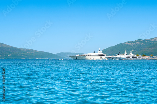 A beautiful summer landscape of the Bay of Kotor coastline - Boka Bay © Myroslava