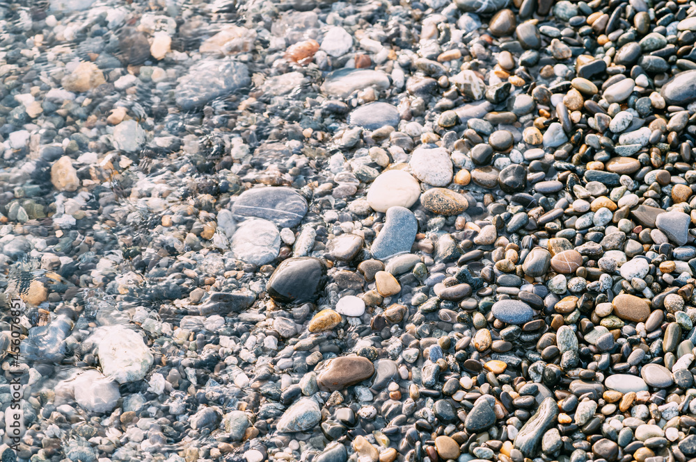 Sea stones on the beach. Sea stones on the beach.
