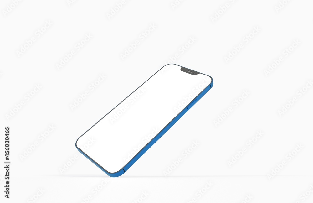 Modern smartphone mockup, isometric position. Realistic 3d Modern smartphone mockup, isometric position. Realistic 3d