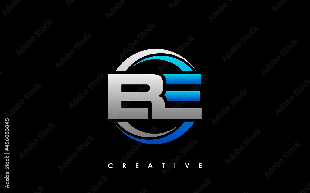 BE Letter Initial Logo Design Template Vector Illustration BE Letter Initial Logo Design Template Vector Illustration