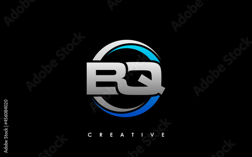 BQ Letter Initial Logo Design Template Vector Illustration photo