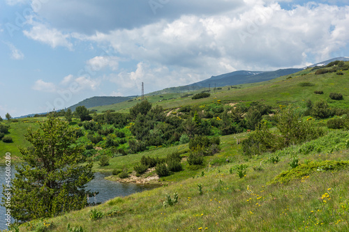 landscape of Belmeken Dam, Rila mountain, Bulgaria