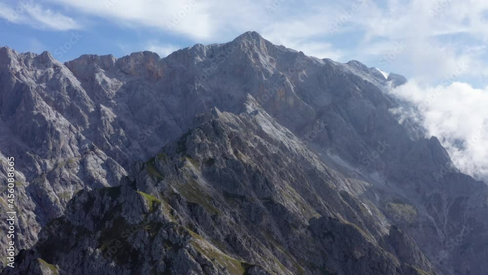Panoramic Aerial Shot of the Lauskopf Mountains with Blue Sky in Background Panoramic Aerial Shot of the Lauskopf Mountains with Blue Sky in Background