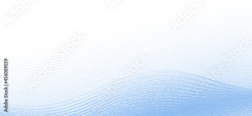 Suble background with thin light blue undulae lines. Minimal vector graphics