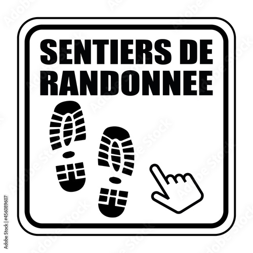 Logo sentiers de randonnée.