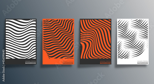 Minimal geometric line design for flyer, poster, brochure cover, background, wallpaper, typography or other printing products. Vector illustration
