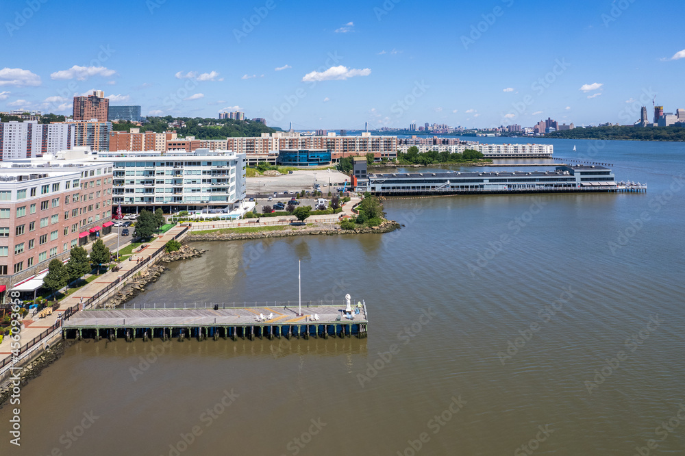 Aerial Drone of Edgewater New Jersey 