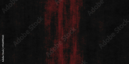 Obraz na płótnie Dark red black horror cracked and scratched wall background with texture and dis