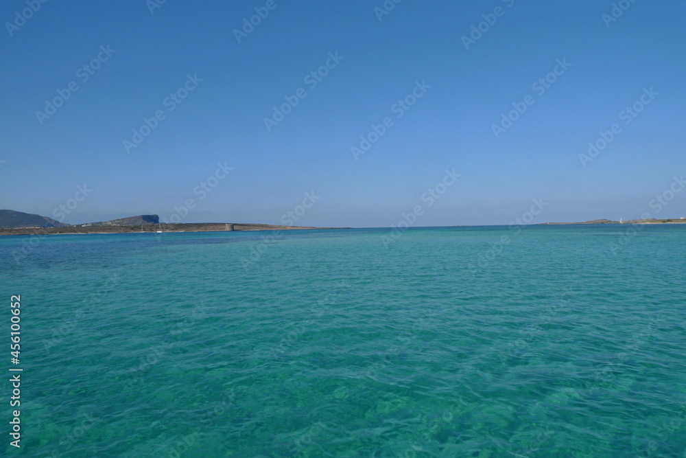 View of Asinara island, Sardinia, Italy