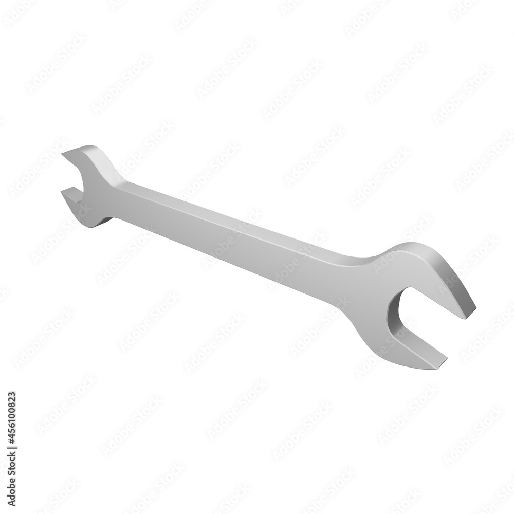 3d rendering wrench tool background isolated 3d rendering wrench tool background isolated