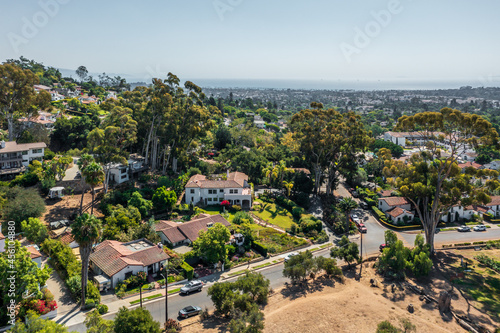 Santa Barbara Mission, aerial photo