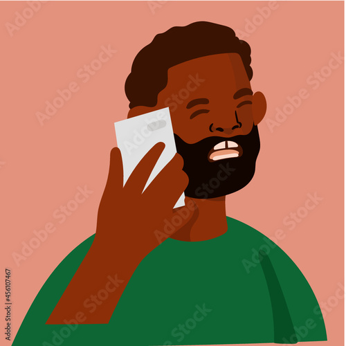 angry man on phone 
