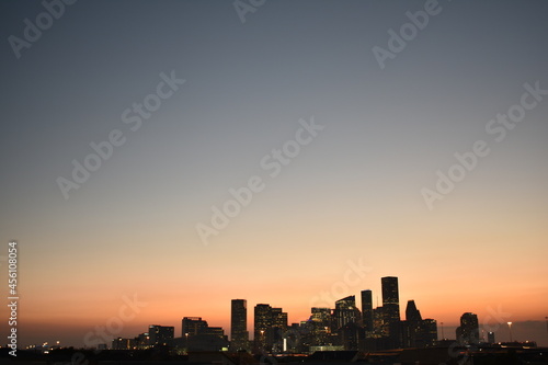 City Skyline At Sunset © Krzysztof