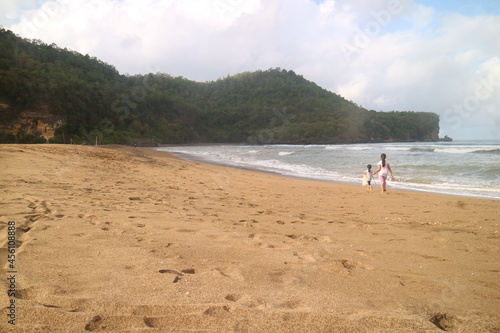 This is pancer beach in Indonesia