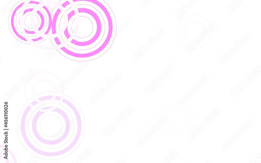 Light Pink vector template with circles.